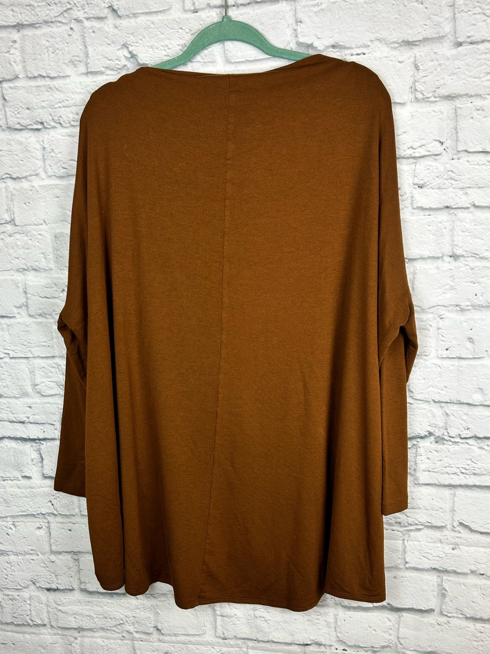 Bryn Walker Top Small Brown Cowl Neck Oversized Lagenlook Siro Rayon USA - Picture 7 of 7